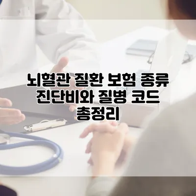 뇌혈관 질환 보험 종류 진단비와 질병 코드 총정리