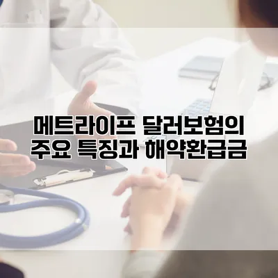 메트라이프 달러보험의 주요 특징과 해약환급금