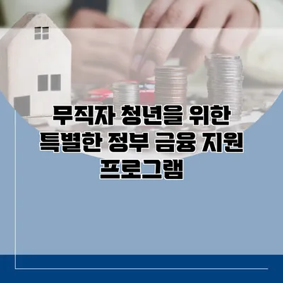 무직자 청년을 위한 특별한 정부 금융 지원 프로그램