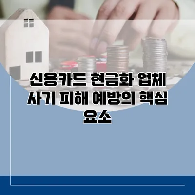 신용카드 현금화 업체 사기 피해 예방의 핵심 요소