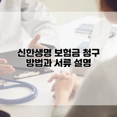 신한생명 보험금 청구 방법과 서류 설명