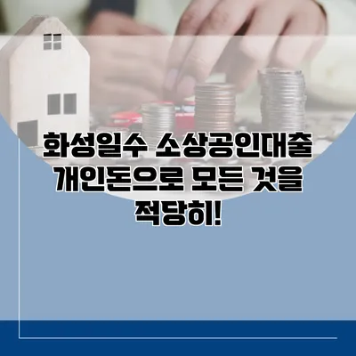 화성일수 소상공인대출 개인돈으로 모든 것을 적당히!