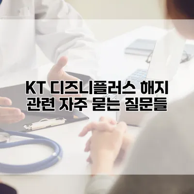 KT 디즈니플러스 해지 관련 자주 묻는 질문들