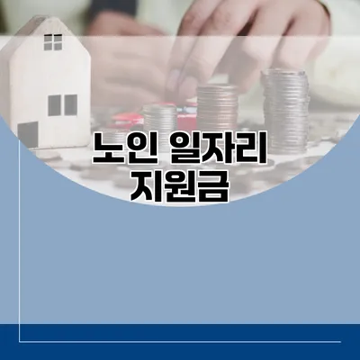 노인 일자리 지원금